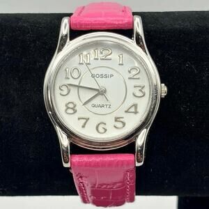 Silver & Pink Gossip Watch